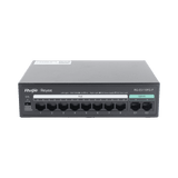 Switch PoE no administrado de 2 puertos Gigabit y 8 puertos 10/100 Mbps