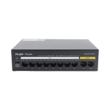 Switch PoE+ con 10 Puertos 10/100 Mbps / 110 W / Carcasa de Acero / No Administrable