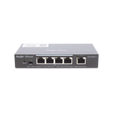 Switch Administrable PoE con 5 puertos Gigabit, 4 PoE 802.3af/at, gestión gratuita desde la nube, 54w