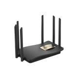 Home Router inalámbrico MESH WI-FI 5 2x2 doble banda 1 puerto WAN Gigabit y 3 puertos LAN Gigabit, hasta 1,267 Mbps.