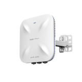 Punto de Acceso Mesh Wi-Fi 6 Industrial para Exterior Omnidireccional 5.95Gbps, MU-MIMO 4x4, 360°, Filtros Anti Interferencia y Auto Optimización con IA, puerto eth 2.5G y SFP