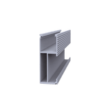 Riel 8 para montaje de módulos fotovoltaicos de aluminio anodizado de 2700mm.