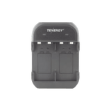 Cargador rápido de 2 compartimientos para baterías Ni-MH; Aplicable en baterías de 9 V /color negro