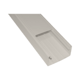 Canaleta con tapa en color Marfil de PVC auto extinguible 100 x 52 x 2500mm (5501-04250)