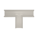 Sección en "T" color Marfil de PVC auto extinguible, para canaleta TEK-100-M (5576-17001)