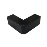 Esquinero Exterior Color Negro de PVC Auto Axtinguible, Para Canaleta TMK-1720-N-CC (5210-02003)