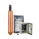 Kit de puesta a tierra de 100 Amperes con Electrodo, Filtro, Acoplador y Compuesto H2Ohm.