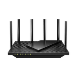 Router WiFi 6 Doble Banda / AX5400 MU-MIMO 4X4 y OFDMA / 1 puerto WAN 10/100/1000 Mbps / 4 puertos LAN 10/100/1000 Mbps / 1 puerto USB 3.0 / 6 potentes antenas / Administración App (Tether) o Página web / Protección HomeShield