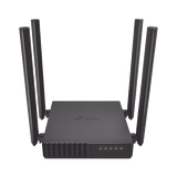 Router Inalámbrico doble banda AC, 2.4 GHz y 5 GHz Hasta 1200 Mbps, 4 antenas externas omnidireccional, 4 Puertos LAN 10/100 Mbps, 1 Puerto WAN 10/100 Mbps, Versión 6