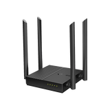 Router Inalámbrico AC 1200 / Doble Banda MU-MIMO / 1 puerto WAN 10/100/1000 Mbps / 4 puertos LAN 10/100/1000 Mbps / Compatible con EasyMesh / Administración Web o App Tether