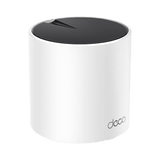 Router Inalámbrico MESH Interior para Hogar / Doble Banda Wi-Fi 6 AX3000 Mbps / 3 Puerto Gigabit WAN/LAN / 2 Antenas Internas / Administración Mediante la App Deco (iOS, Android) / Protección HomeShield