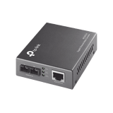 Convertidor Fibra Óptica Multimodo / 1 Puerto RJ45 10/100/1000 Mbps / Puerto Fibra Óptica SC 1000 Mbps / Hasta 550 metros / Plug and Play