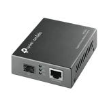 Convertidor Fibra Óptica Monomodo o Multimodo / 1 Puerto SFP 1000 Mbps / 1 Puerto RJ45 10/100/1000 Mbps / Plug and Play