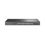 Switch Omada SDN Administrable / 24 puertos Gigabit y 4 puertos SFP+ / Funciones sFlow, QinQ y QoS / Administración centralizada OMADA