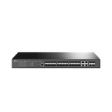Switch de Fibra Óptica L2+ Omada / 24 puertos SFP 1GE / 4 Puertos Combinados SFP+/RJ45 Gigabit / 2 Puertos Consola RJ45|micro-SUB / Administración Centralizada Omada o Stand-Alone / Compatile con IPv6 / Multicast IGMP