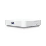UniFi Cloud Gateway MAX, Router con todos los servicios UniFi, administra hasta 30 dispositivos UniFi y 300 clientes. 1 pto WAN 2.5G, 4 pts LAN 1G (uno configurable como WAN), seguridad IDS/IPS, VPN, bloqueo de apps/URLs, 512 GB memoria interna