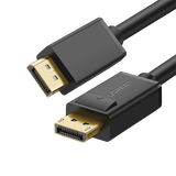 Cable DisplayPort 1.2 Macho a Macho | Longitud 5m | Versión DP1.2 | Soporta 4K@60Hz; 2K@144Hz | Soporta 3D | Color profundo de 8 y 10 bits | Blindaje Interno Múltiple | Cobre Estañado 28AWG | Botón de Liberación.