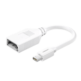 Cable Mini DP Macho a DP Hembra | Thunderbolt 2 | Version DP 1.2 | Soporta 4K*2K | Cable de 15cm | Color Blanco.