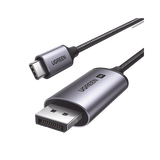 Cable USB-C a DP 1.4 | 3 metros | Compatible con Thunderbolt 3 & 4 | 8K@60Hz | 4K@240Hz | HDR10+ | eARC | DTS | 3D | ALLM | VRR | | FreeSync G-Sync | Caja de Aluminio | Nylon Trenzado | Conector Niquelado | Blindaje Multicapa.