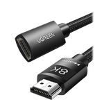 Cable de extensión HDMI 8K | 1 Metro | Macho a Hembra | HDMI 2.1 | 8K@60Hz | Núcleo de Cobre Puro 28AWG | Soporta la Conexión de hasta 3 Metros de largo en HDMI 2.1