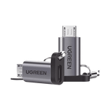Adaptador USB-C 3.1 a Micro USB | Carga Rápida | FPC/QC2.0 | Sincronización de Datos | Velocidad de Transferencia de hasta 480Mbps | Incluye Cordón | Caja de Aluminio | Múltiples Protecciones | Amplia Compatibilidad.