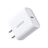 Cargador USB-C de 20W | 1 USB-C de Carga Rápida | QC4.0+ | PD3.0 | PPS | BC1.2| Carga Inteligente | Chip PWM | Múltiple Protección | Mayor Eficiencia Energética | Tamaño Compacto | Carcasa Ignifuga | Color Blanco.