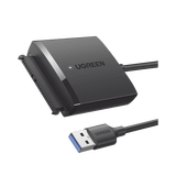 Adaptador USB 3.0 a SATA III | Compatible con Disco Duro HDD y SSD de 2.5" y 3.5" de hasta 12 TB | Velocidad USB 3.0 de hasta 5 Gbps | Alta Velocidad con UASP & TRIM | Cable de 50 cm.