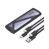 Carcasa Disco Duro NVME M.2 (Enclosure) | Hasta 2TB | USB3.1 a 10 Gbps | SATA SSD PCIE 3.0 | Soporta M Key y B Key | Compatible con SSD M.2 NVME 2230/2242/2260/2280 | UASP | S.M.A.R.T. | TRIM | ESD Incorporado | Caja de Aluminio.