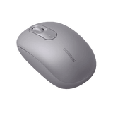 Mouse Inalámbrico 2.4G 800/1200/1600/2400 DPI | Función de 3 botones | Alcance 10m | Silencioso | Ergonómico | Anti-caída y Anti-interferencias | Batería Alcalina AA incluida | Color Grey.