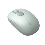 Mouse Inalámbrico 2.4G 800/1200/1600/2400 DPI | Función de 3 botones | Alcance 10m | Silencioso | Ergonómico | Anti-caída y Anti-interferencias | Batería Alcalina AA incluida | Color Green.