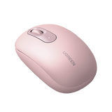 Mouse Inalámbrico 2.4G 800/1200/1600/2400 DPI | Función de 3 botones | Alcance 10m | Silencioso | Ergonómico | Anti-caída y Anti-interferencias | Batería Alcalina AA incluida | Color Dusty Pink.