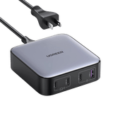 Cargador de Escritorio de 100W | 4 Puertos de Carga Rápida | 3 USB-C | 1 USB-A | Tecnología GaN II +SIC | Power Delivery 3.0 | Quick Charge 4.0 | Chip Confiable y Carga Inteligente | Optimiza la Experiencia de Carga