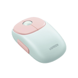 Mouse Inalámbrico FUN | Recargable| 2.4G & Bluetooth | 4 Niveles de DPI | Silencioso | Ergonómico | 5 Botones | Compatible con Windows, macOS 10.5, Android iOS Linux y Chrome OS | Color Rosa.