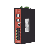 Switch Industrial 8 puertos / Administrable PoE / Puerto 1-2 PoE 24V/48V / Puertos 3-8 puertos 802.3 af/at/bt / Presupuesto máx 240 W
