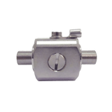 Protector contra descargas eléctricas. Cubre los rangos de frecuencia de los amplificadores de Señal Celular. 75 Ohm. Conectores F hembra.