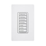 (RadioRA2) Teclado seetouch 7 botones, programe escenas diferentes en cada botón.