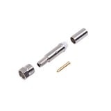 Conector FME Hembra de Anillo Plegable para Cable RG-58/U, Níquel/ Oro/ Teflón.