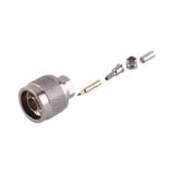 Conector N Macho de anillo plegable para cable RG-174/U, BELDEN 8216.
