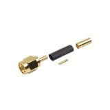 Conector SMA Macho Inverso de Anillo Plegable para Instalar en Cables RG-174/U y RG-316/U.