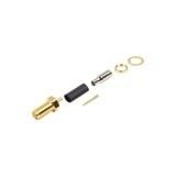 Conector SMA Hembra Inverso / Chasis en D Plano, Anillo Plegable / Cable RG-316 .